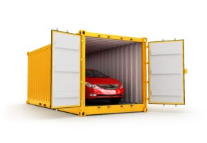 Car in an International Shipping Container