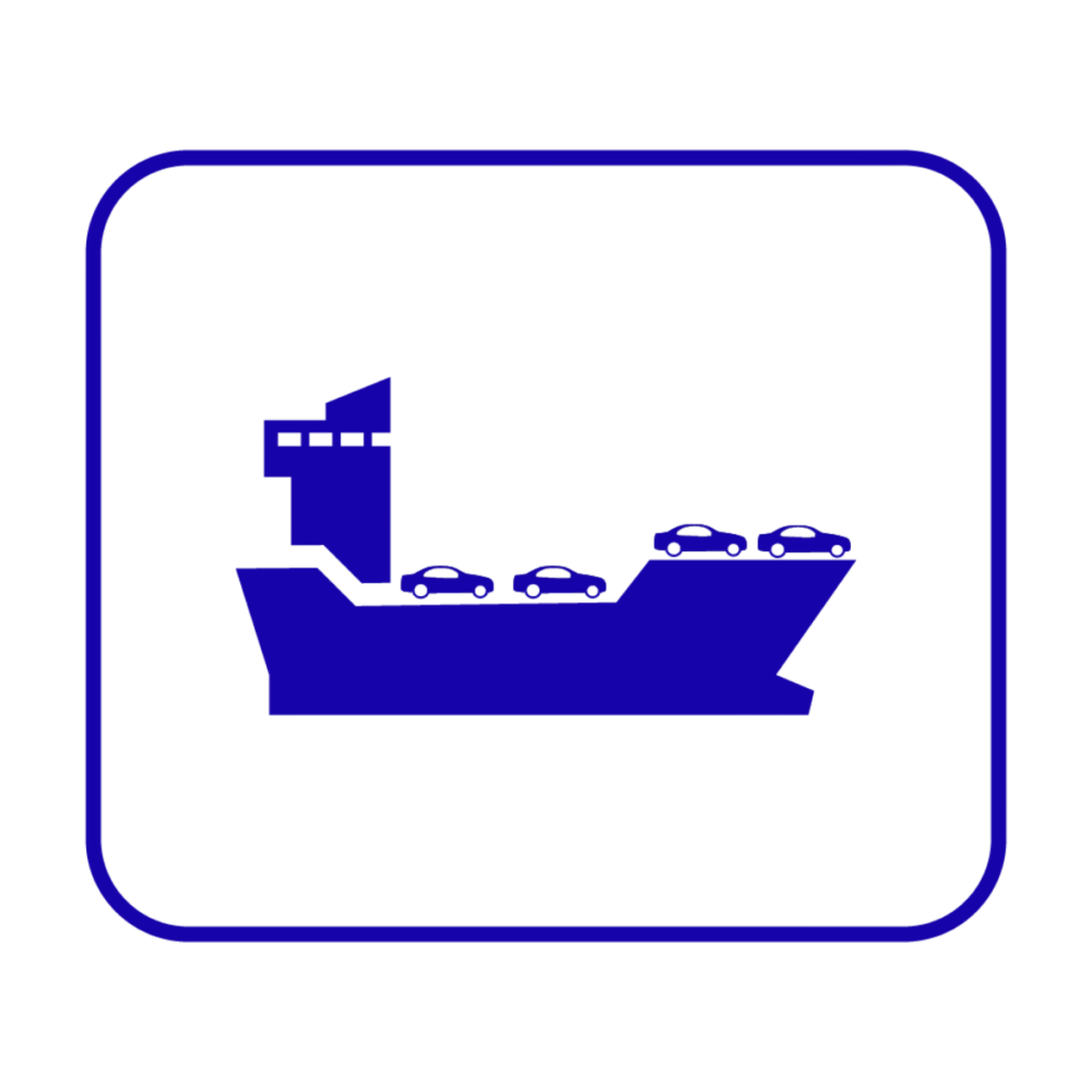 RORO International Shipping Icon