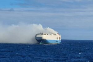 Cargo-Ship-Full-of-Luxury-Cars-on-Fire-in-the-Atlantic-Ocean`